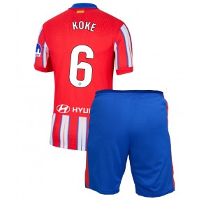 Atletico Madrid Koke #6 Domaci Dres za Dječji 2024-25 Kratak Rukavima (+ kratke hlače)